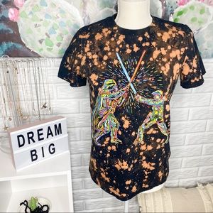 Star Wars Splatter Bleach Battle Graphic Tee
